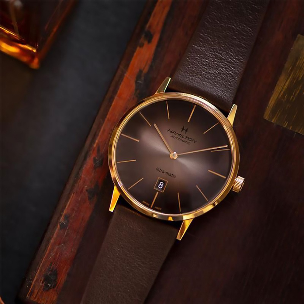 【Hamilton 漢米爾頓】INTRA-MATIC AUTO美國經典系列 H38745501 鏤空背蓋 日期顯示 機械腕錶