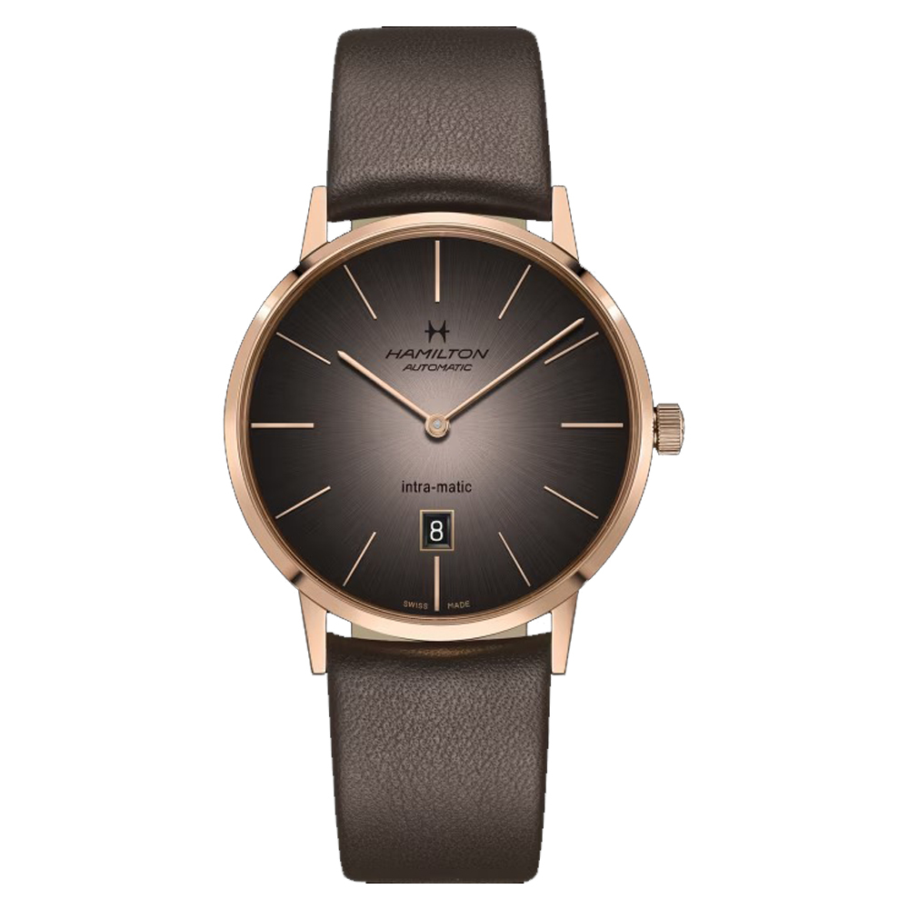 【Hamilton 漢米爾頓】INTRA-MATIC AUTO美國經典系列 H38745501 鏤空背蓋 日期顯示 機械腕錶