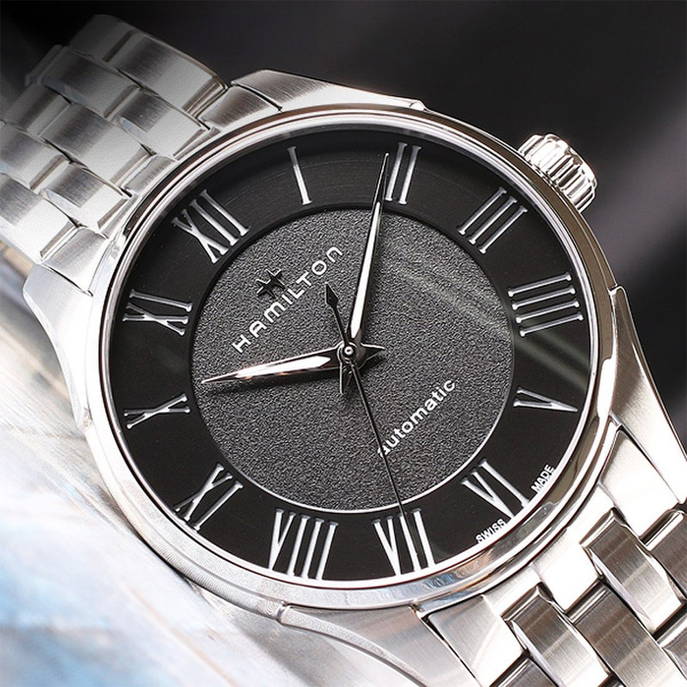 【Hamilton 漢米爾頓】AUTO爵士系列 H42535130 鏤空背蓋 夜光指針 機械腕錶