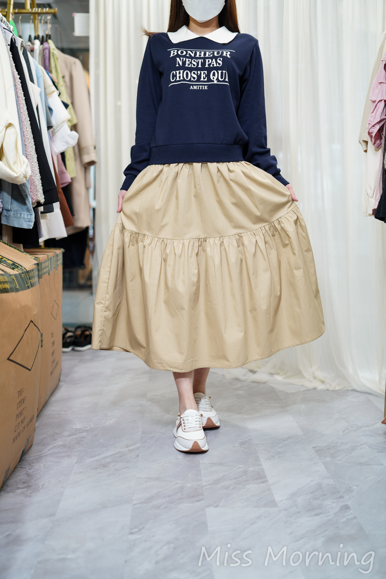 假兩件款連身裙(14134)