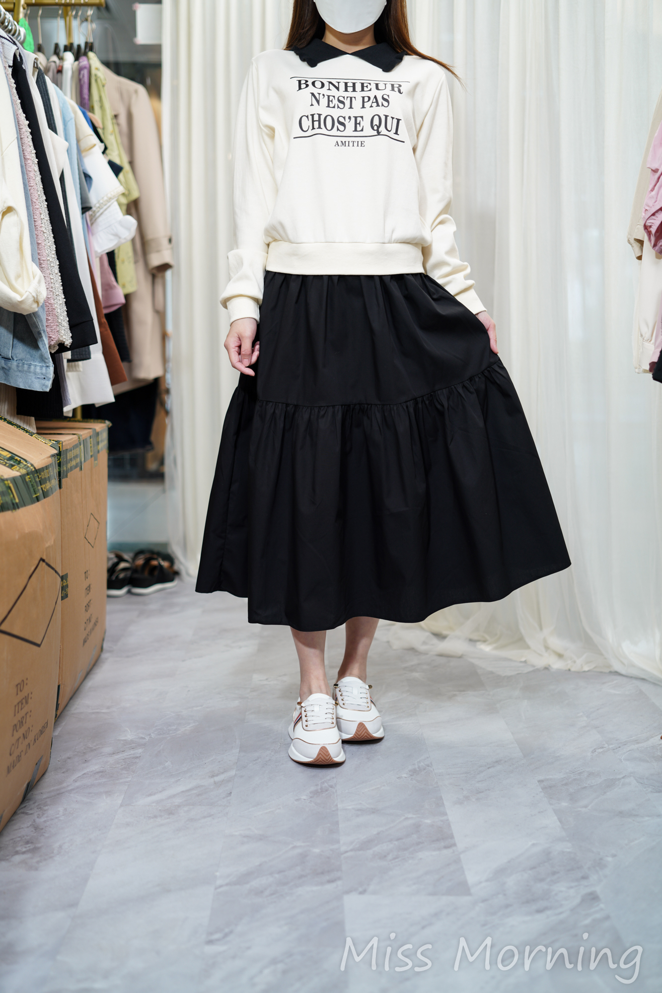 假兩件款連身裙(14134)