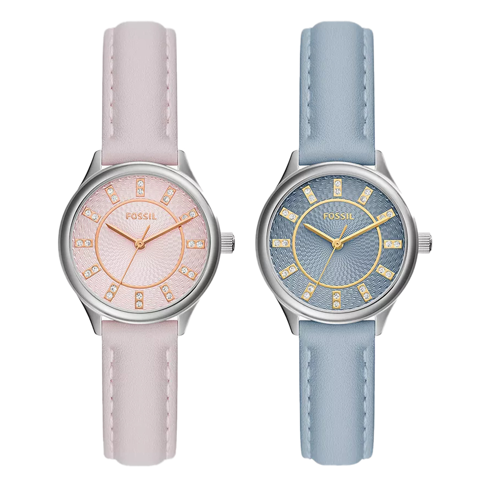 【FOSSIL】BQ3871/BQ3872 精緻小巧錶盤 羅馬數字 皮革 石英錶