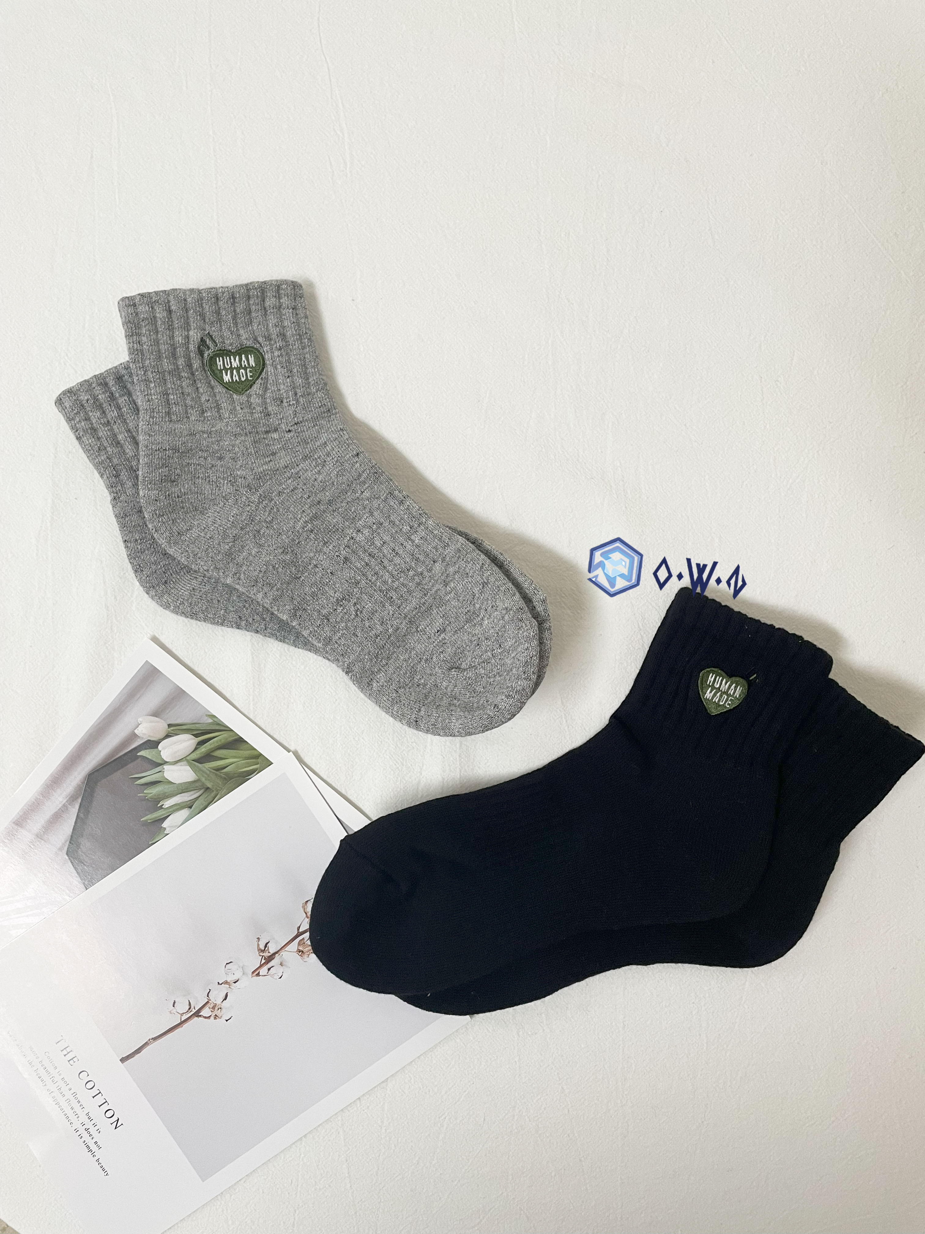 【現貨】HUMAN MADE 厚款 短襪 愛心 經典款 熱門 新品 不分男女 灰色 黑色 HM28GD065