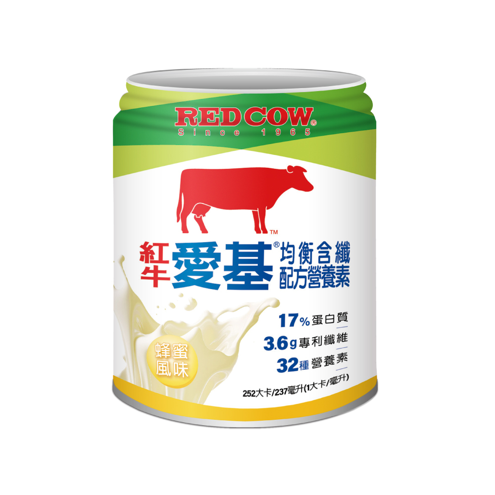 【紅牛】愛基均衡含纖配方營養素-蜂蜜口味