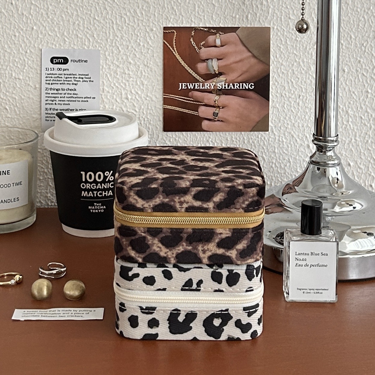 《4790》貴婦感豹紋飾品收納盒