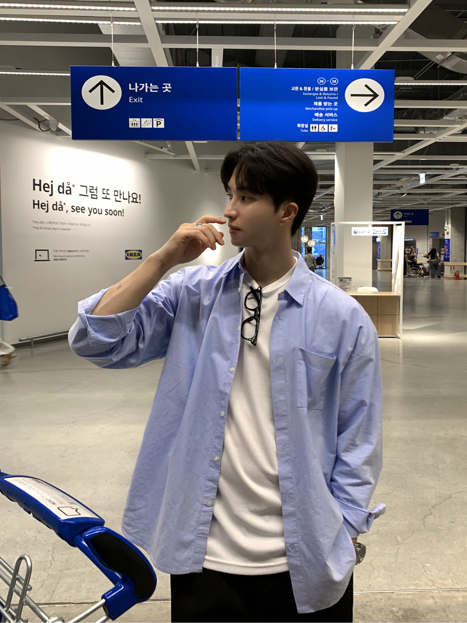 基本款牛津寬鬆襯衫