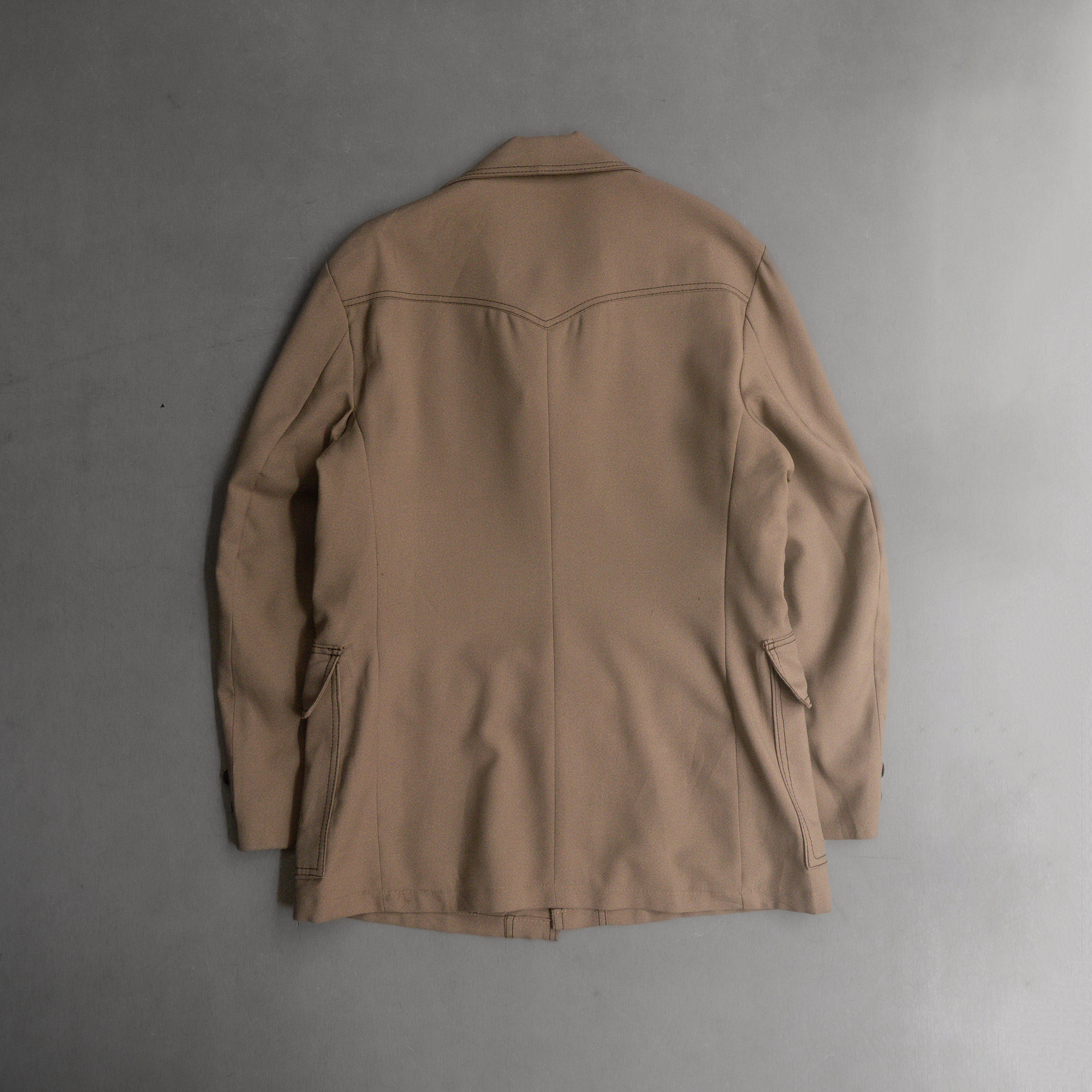 70S CAMPUS WESTERN LEISURE JACKET 美國製 卡其 西部 箭領 休閒 外套