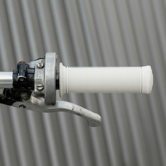 Biltwell 橡膠 握把套 橫條紋 - 白