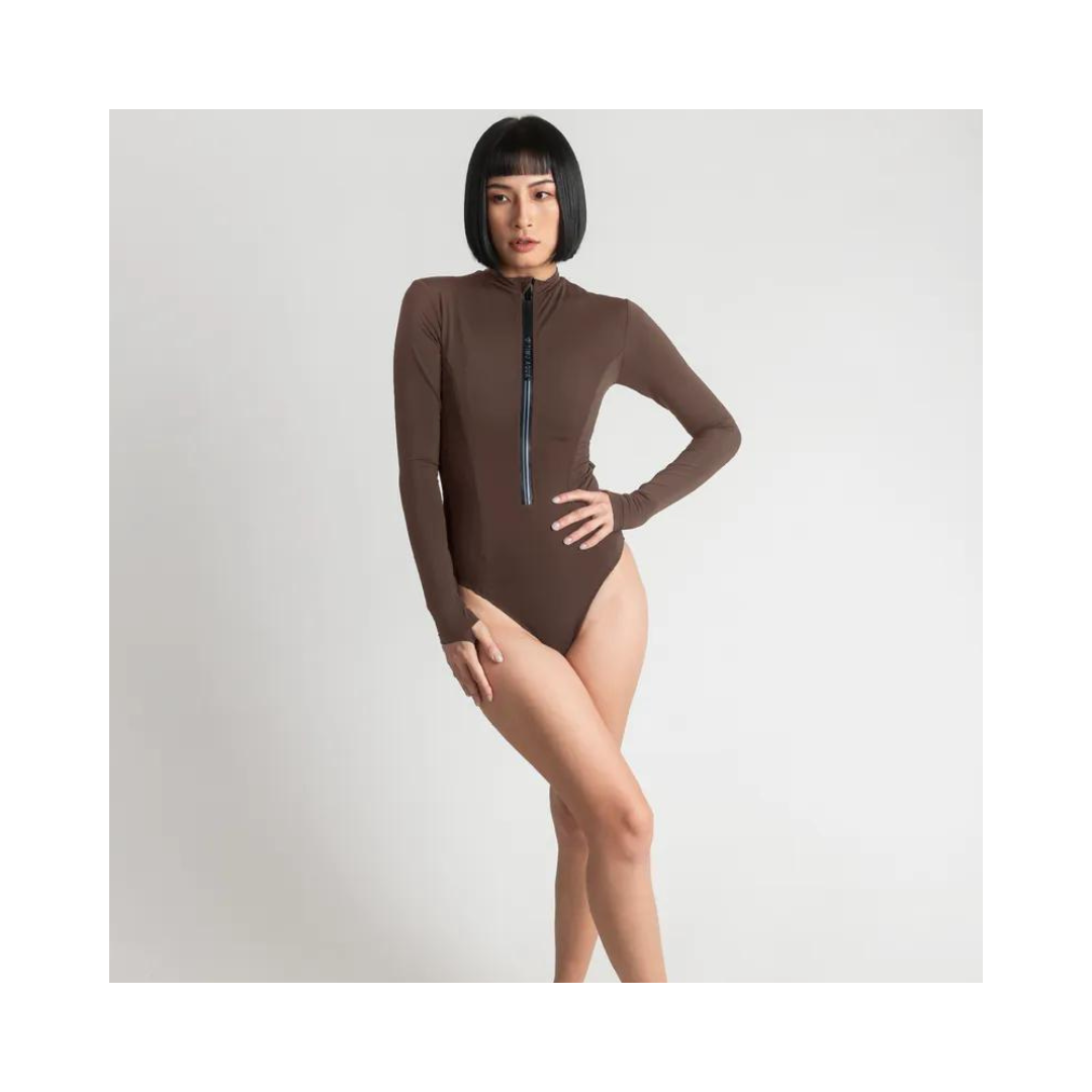 ▲TIMU 貓女 Catwoman 隱形口袋連身防曬衣 / Nut Brown 堅果棕