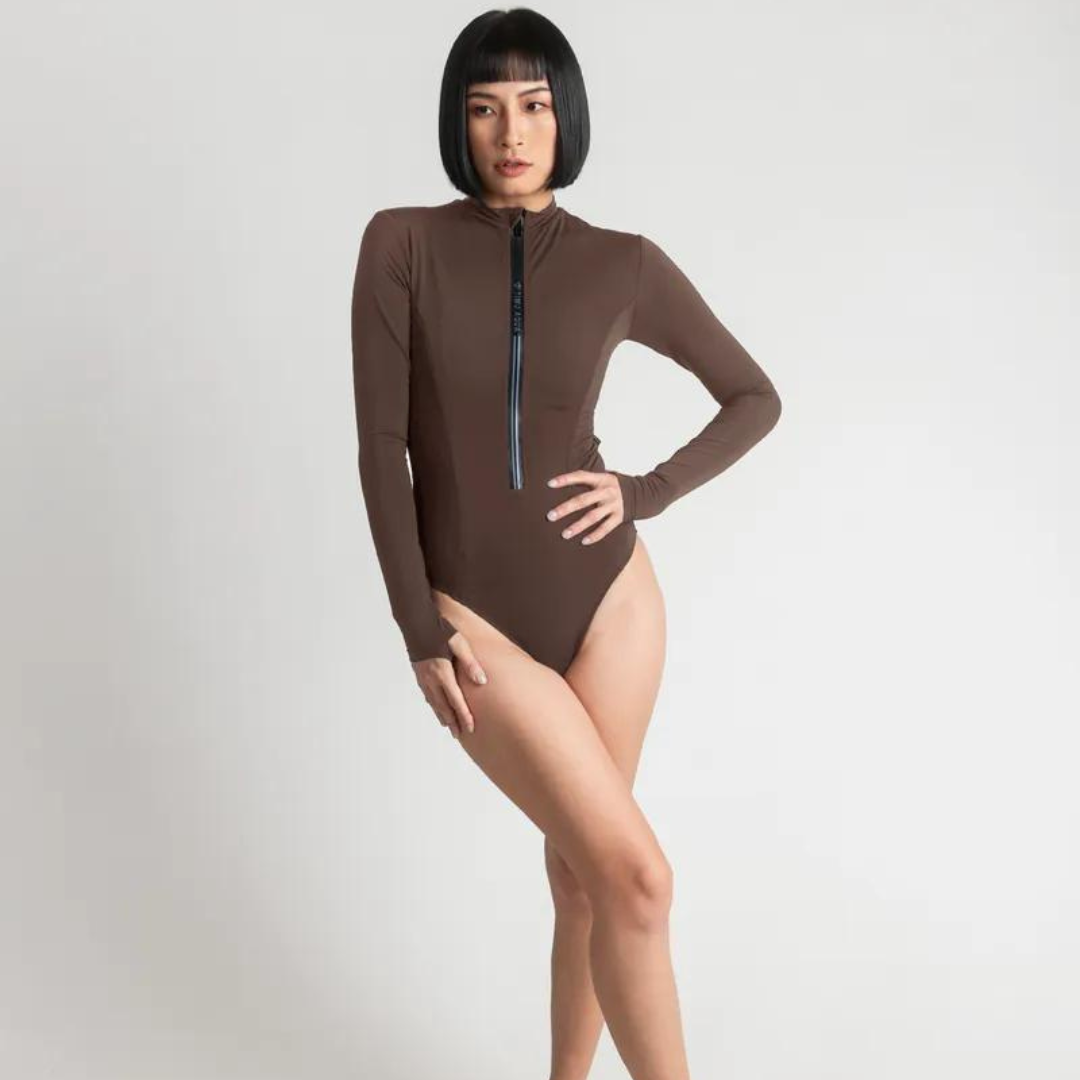 ▲TIMU 貓女 Catwoman 隱形口袋連身防曬衣 / Nut Brown 堅果棕