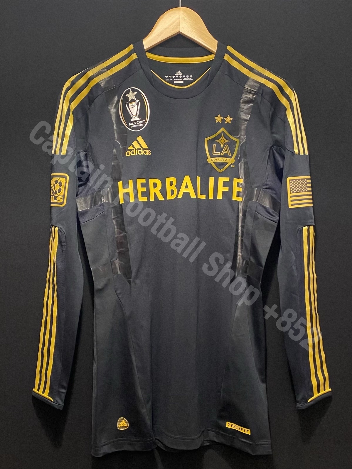 (球員版) 洛杉磯銀河 2011-2013 Adidas 二客長袖球員版球衣 #23 BECKHAM