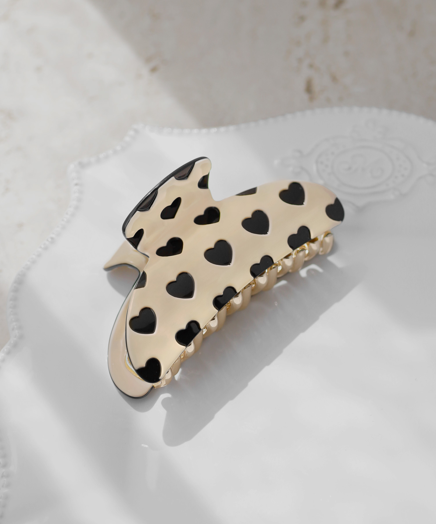 [連線優惠] ANEMONE 心形圖案髮夾