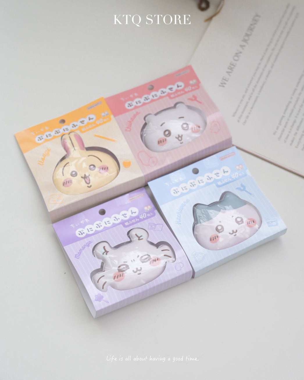 KTQ STORE ‧ 日本 Chiikawa 吉伊卡哇 便利貼 40入