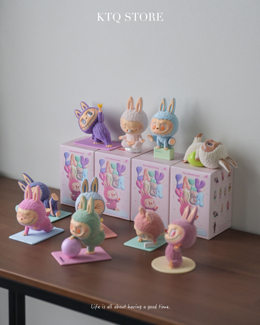 KTQ STORE ‧ POPMART Labubu 瑜伽系列 植絨公仔 盲盒 10款