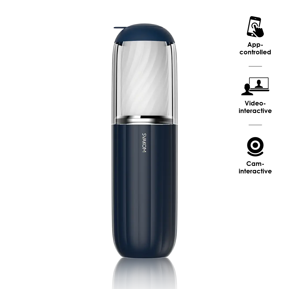 SVAKOM - Alex Neo 2 智能遠程 自動抽插電動飛機杯 深藍色