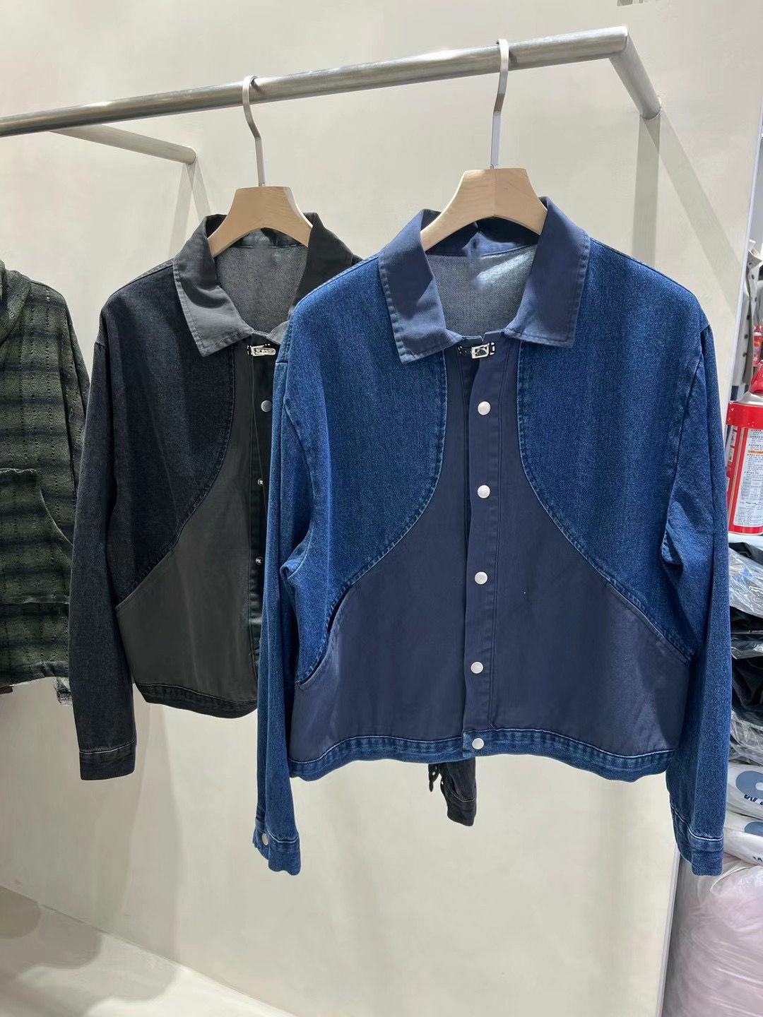 拼布牛仔褸 JK2532