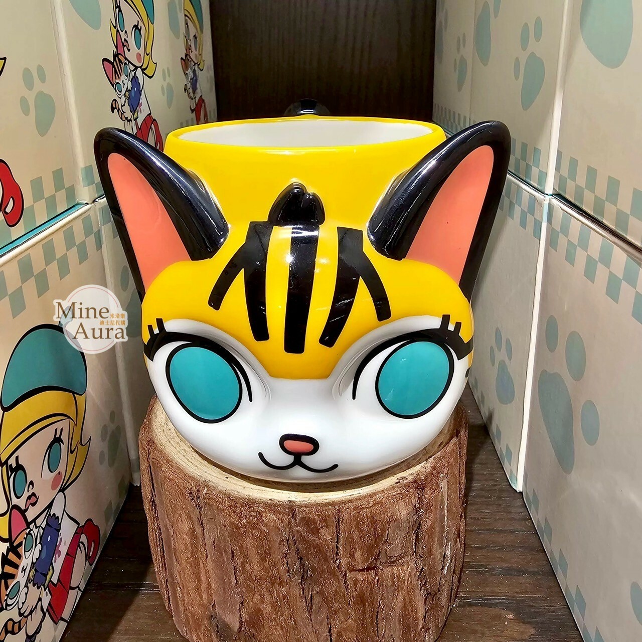 POP MART 泡泡瑪特 心願之旅系列 Molly 茉莉 貓咪 大耳牛 造型 馬克杯 -泡泡瑪特城市樂園
