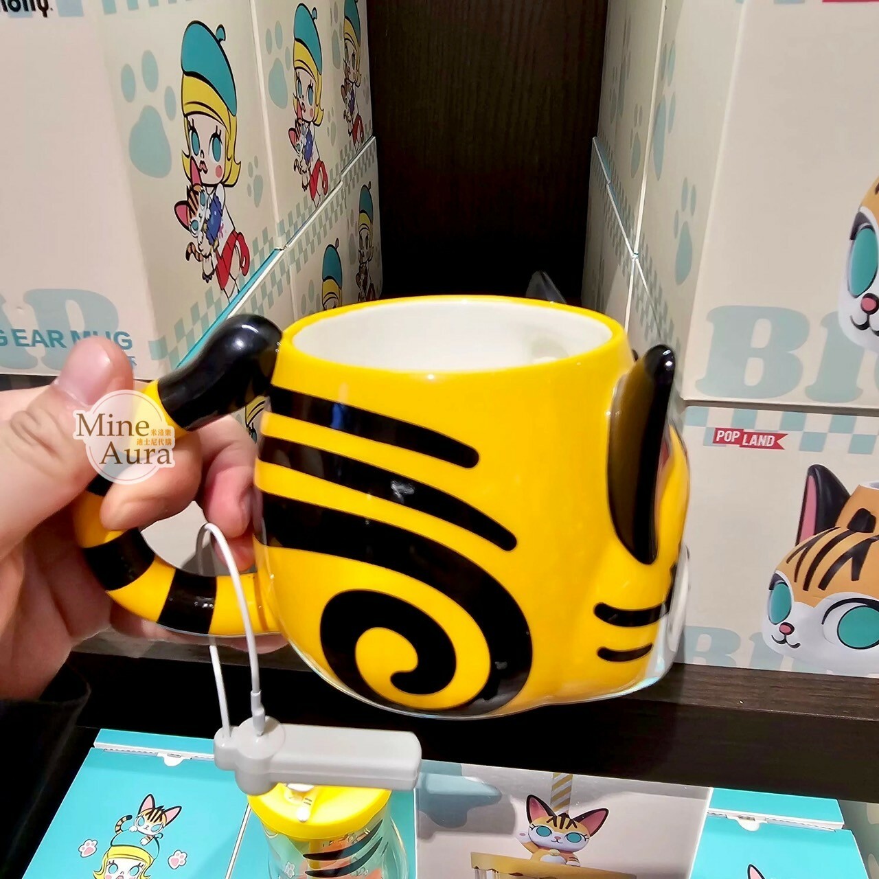 POP MART 泡泡瑪特 心願之旅系列 Molly 茉莉 貓咪 大耳牛 造型 馬克杯 -泡泡瑪特城市樂園