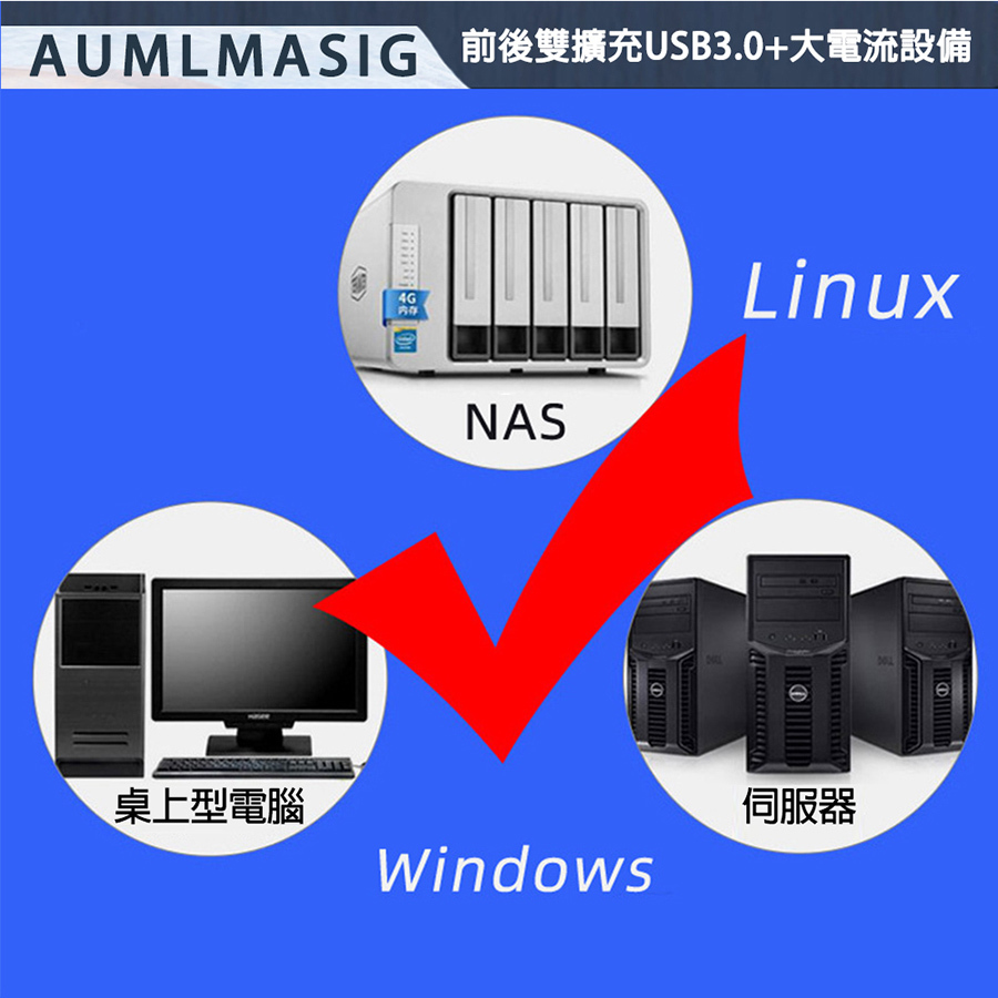 AUMLMASIG USB3.2 Type-C*1+USB3.0*1+19PIN (USB3.0*2)前置轉接卡