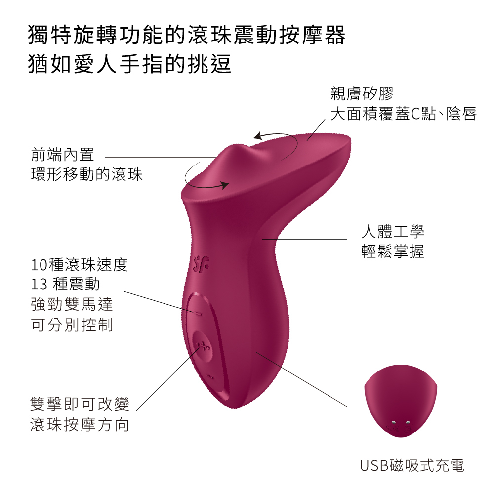 德國 Satisfyer Exciterrr 滾珠震動按摩器