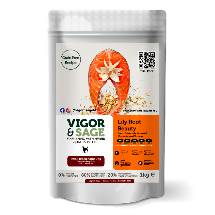 Vigor&Sage | 百合美毛全犬種成犬糧 1kg