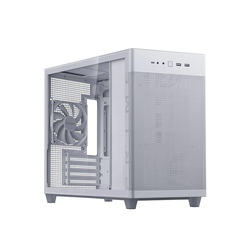 米特3C數位–ASUS 華碩 Prime AP201  MicroATX 白色90DC00H3-B10000/黑色90DC00H0-B10000 鋼玻側透版機殼