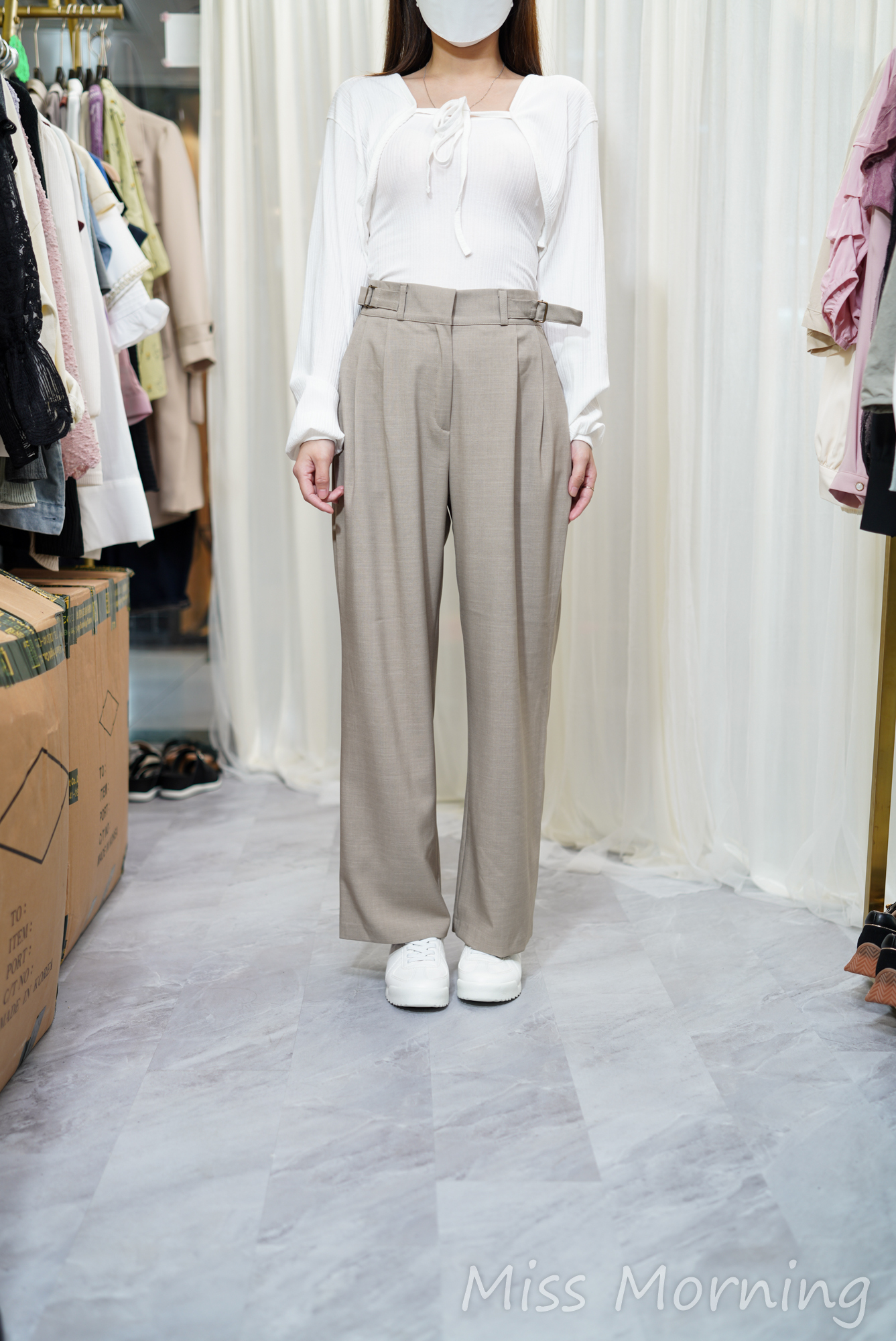 少女坑棉料一套兩件(14137)