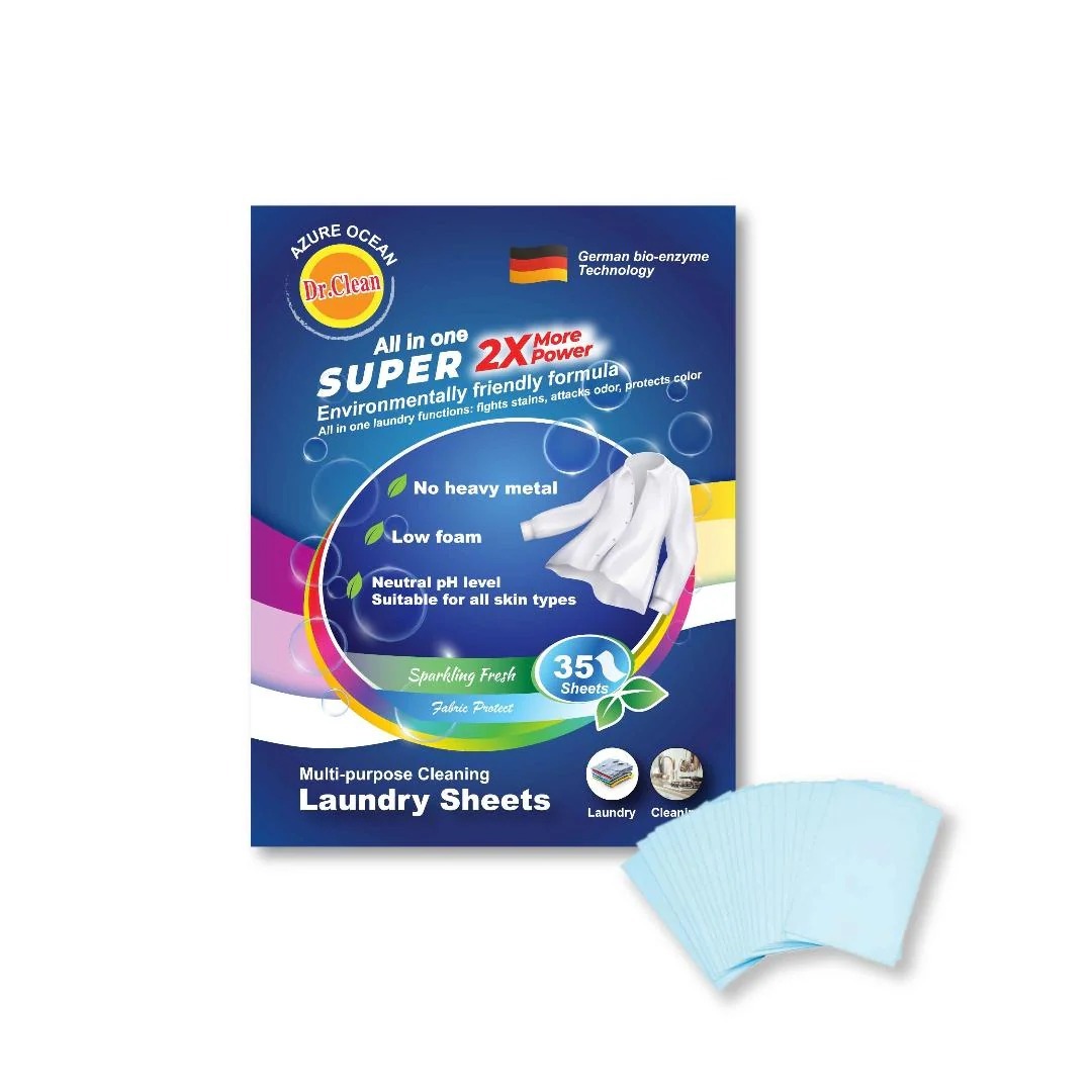 Dr. Clean Environmentally Friendly Concentrated Laundry Sheets (35pcs/box)（此為清貨價貨品不設退換）  (AT9 509)