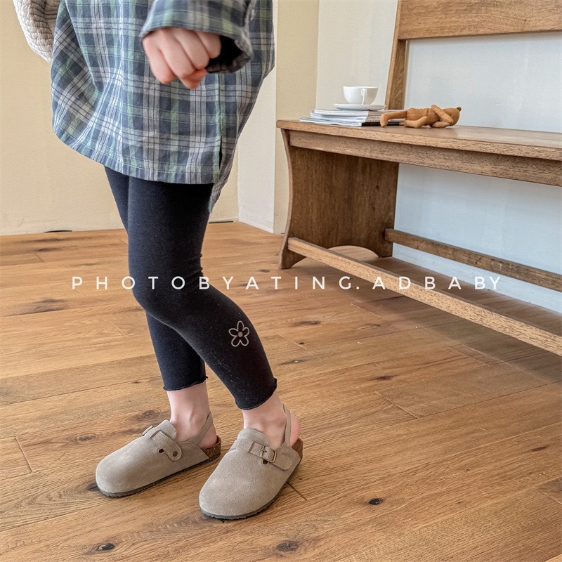 小花捲邊內搭褲