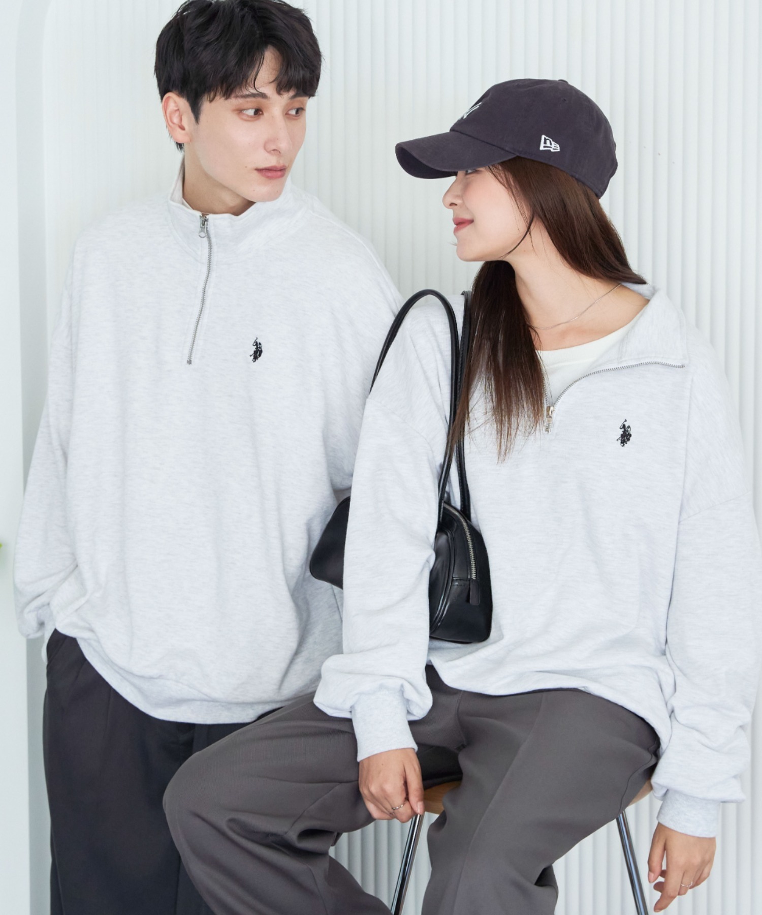 🇯🇵 WEGO X U.S. POLO ASSN. 大學T 衛衣 開襟衫 半拉鍊 長袖 / 現+預