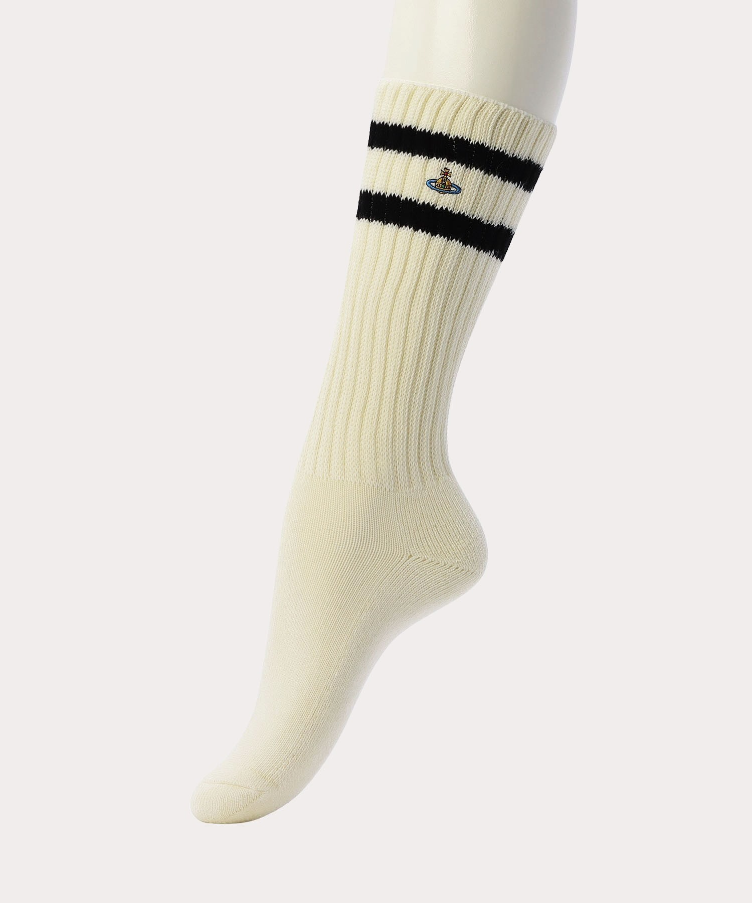 現貨┃Vivienne Westwood 條紋 絨毛 針織 長襪 襪子