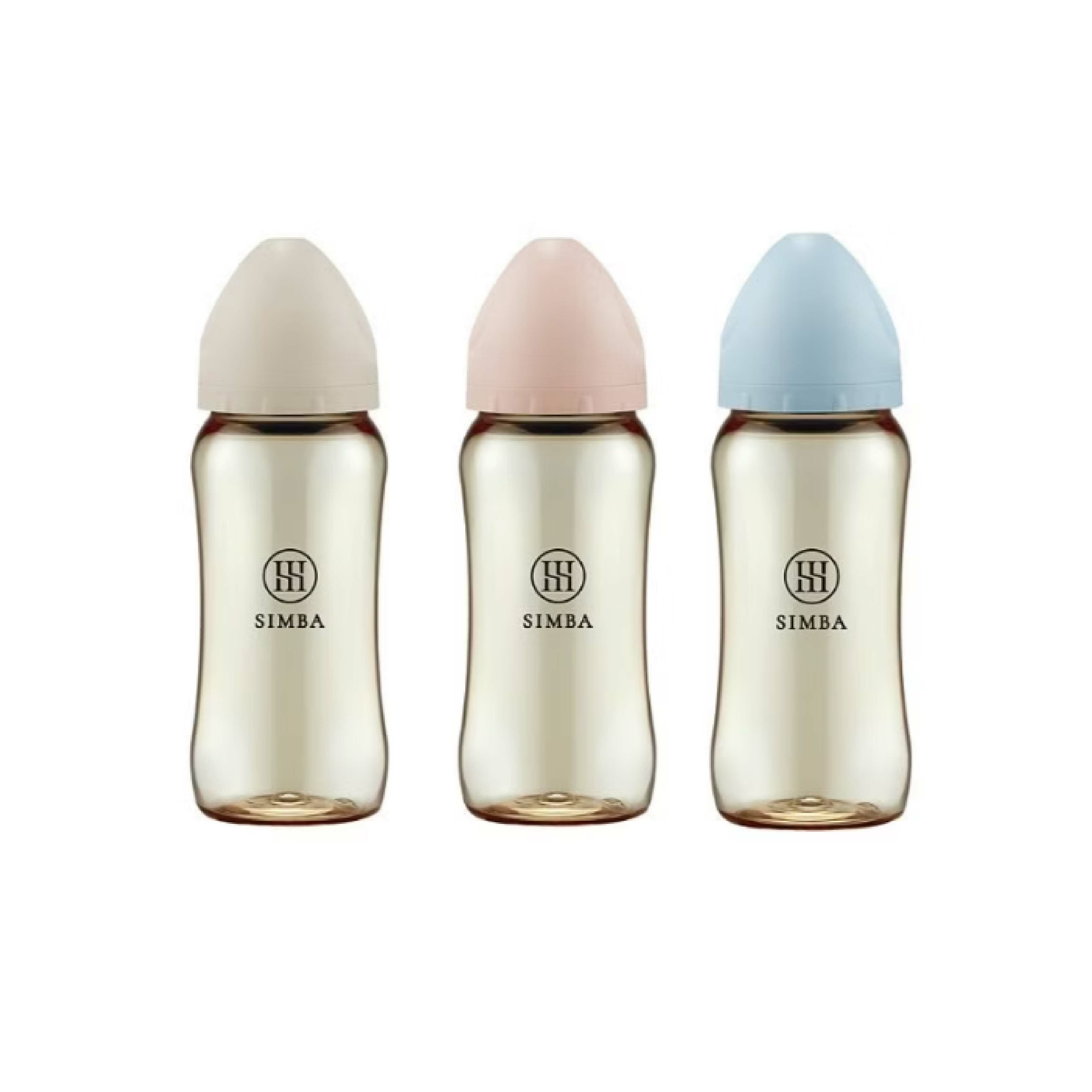 Simba 小獅王辛巴 蘊蜜鉑金PPSU寬口防脹氣奶瓶(360ml)-十字M