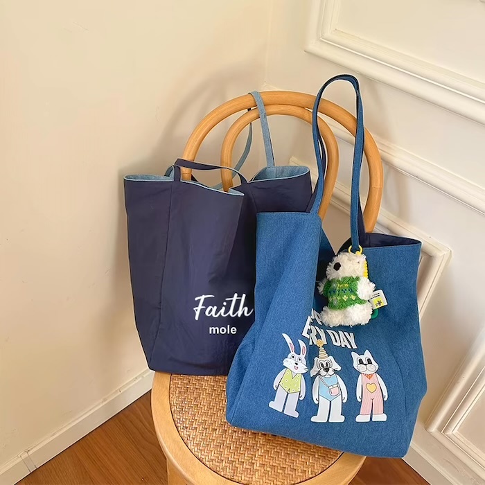 《91601》貓咪兔兔雙面單肩包