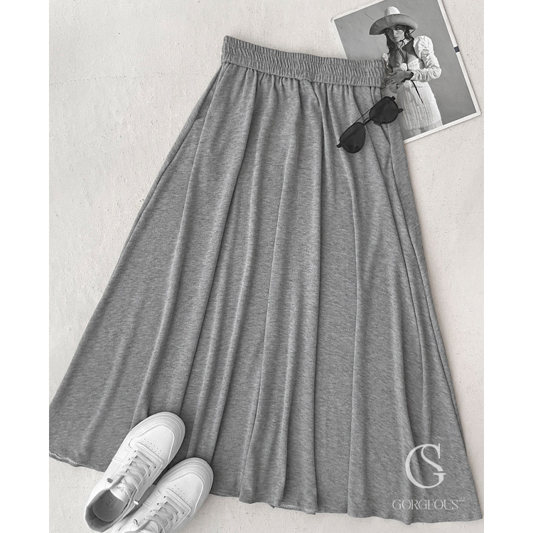 E24 現貨「雲朵ˊ擺盪空氣長裙」