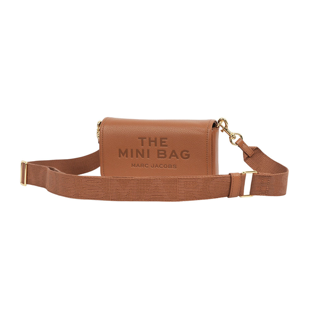 【MARC JACOBS】粒面皮革迷你斜背包WOC/手拿包(堅果棕) 2S4SMN080S02 212