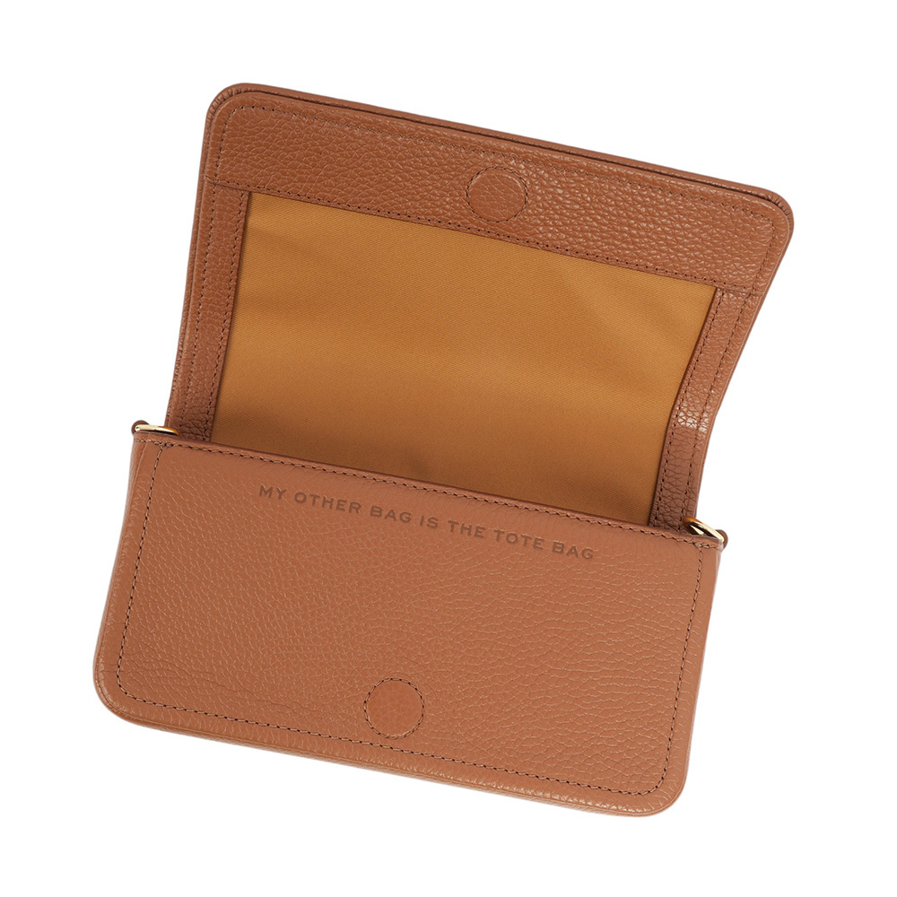 【MARC JACOBS】粒面皮革迷你斜背包WOC/手拿包(堅果棕) 2S4SMN080S02 212