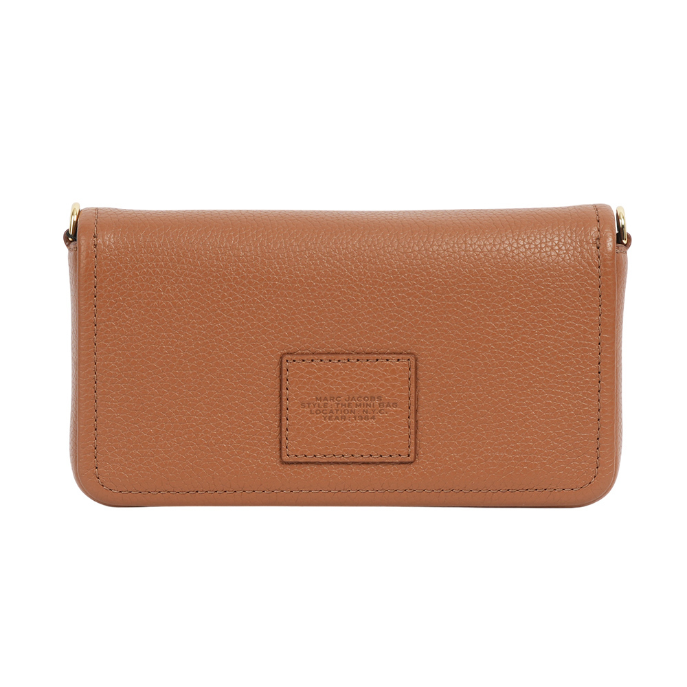 【MARC JACOBS】粒面皮革迷你斜背包WOC/手拿包(堅果棕) 2S4SMN080S02 212