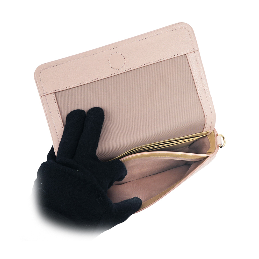 【MARC JACOBS】粒面皮革迷你斜背包WOC/手拿包(玫瑰粉) 2S4SMN080S02 624