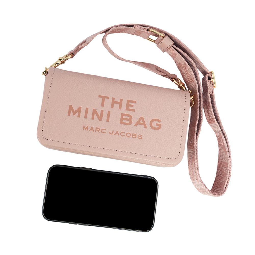 【MARC JACOBS】粒面皮革迷你斜背包WOC/手拿包(玫瑰粉) 2S4SMN080S02 624