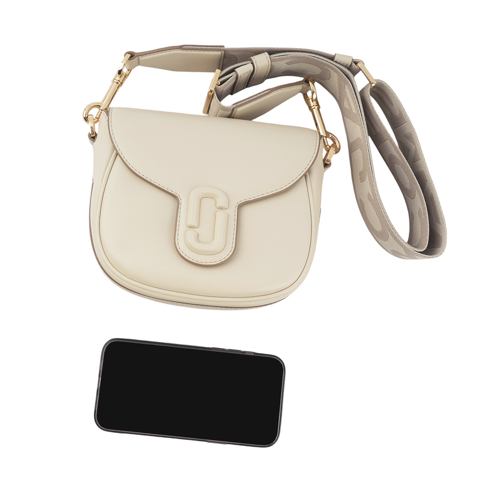 【MARC JACOBS】THE MESSENGER 小款翻蓋馬鞍斜背包(天空白) 2S3HMS003H03 123