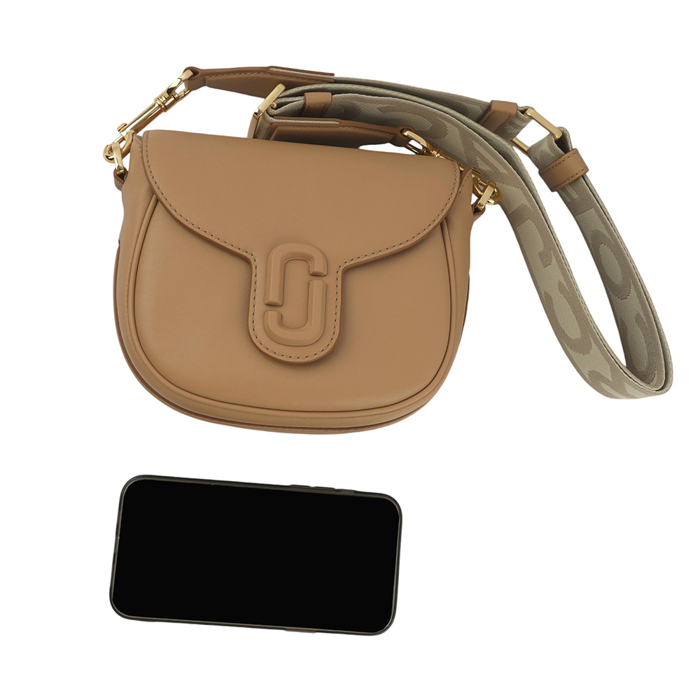 【MARC JACOBS】THE MESSENGER 小款翻蓋馬鞍斜背包(駝色) 2S3HMS003H03 230