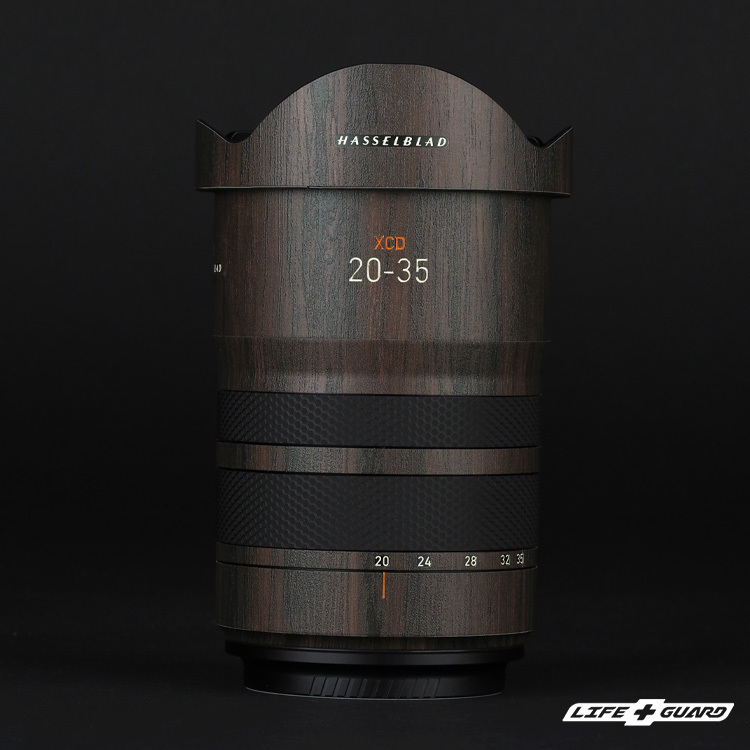 LIFE+GUARD 鏡頭貼膜安裝示意，適用 Hasselblad XCD 20-35mm