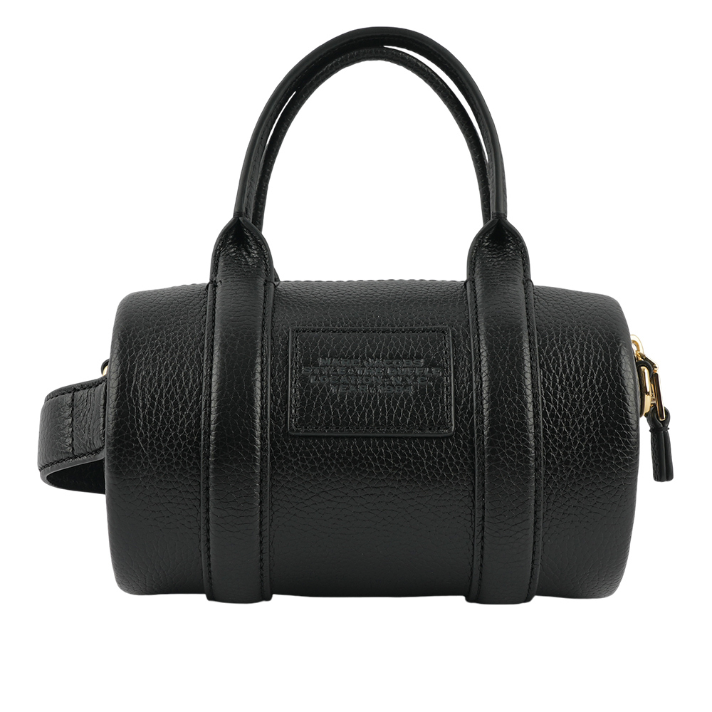 【MARC JACOBS】粒面皮革迷你波士頓二用包(黑色) 2S4HCR032H02 001