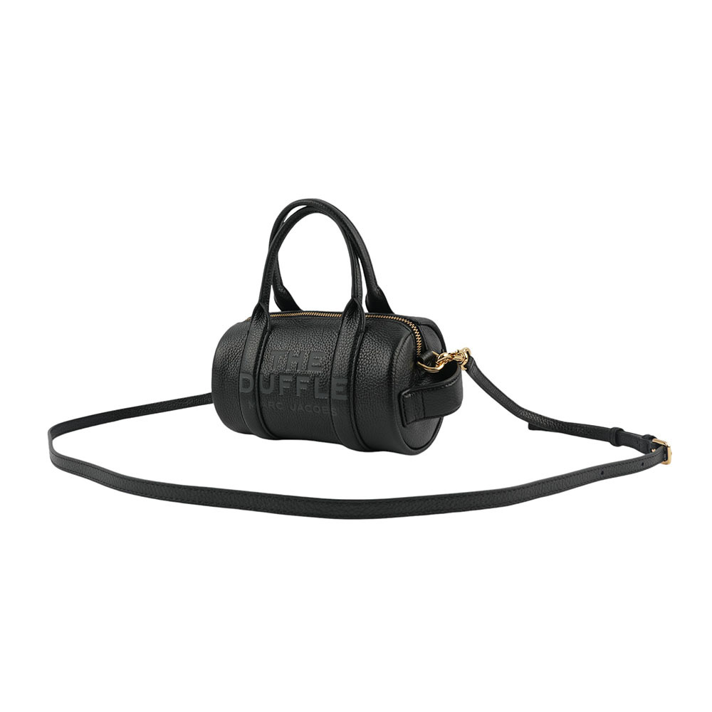 【MARC JACOBS】粒面皮革迷你波士頓二用包(黑色) 2S4HCR032H02 001