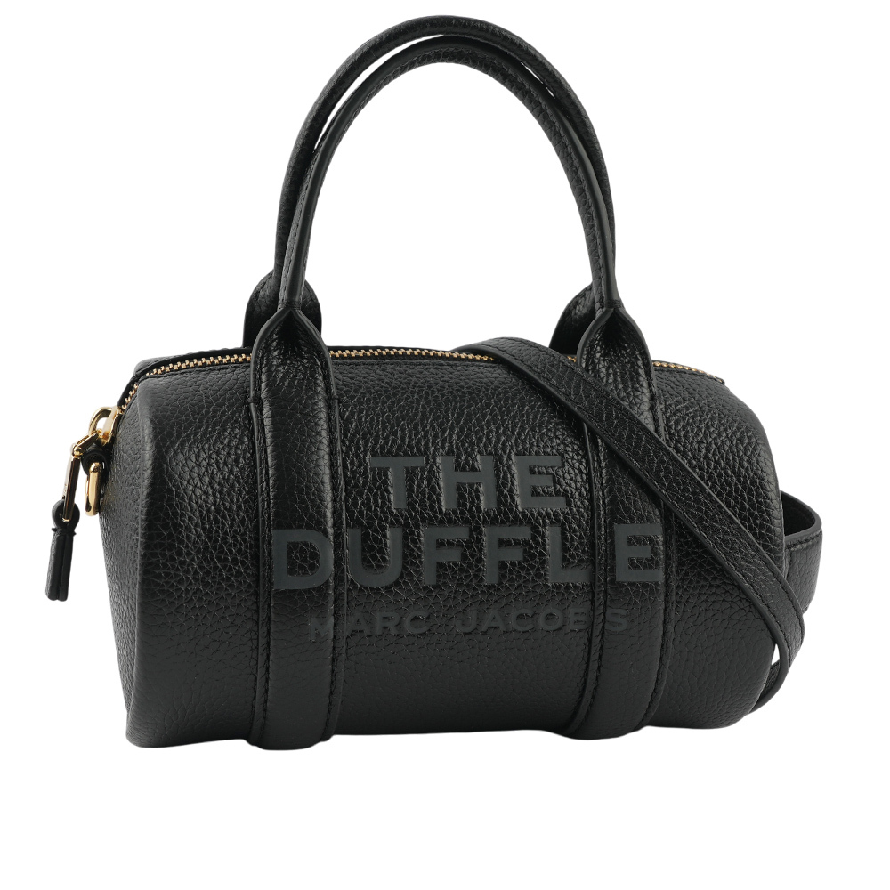 【MARC JACOBS】粒面皮革迷你波士頓二用包(黑色) 2S4HCR032H02 001