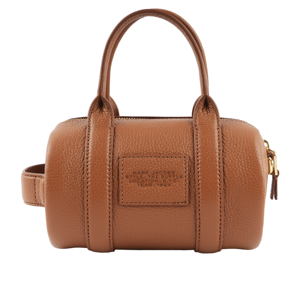 【MARC JACOBS】粒面皮革迷你波士頓二用包(堅果棕) 2S4HCR032H02 212