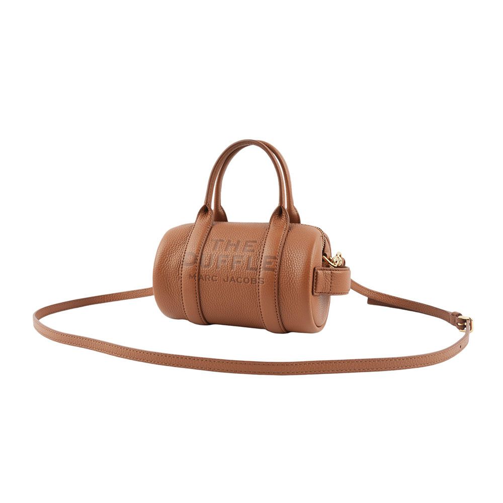 【MARC JACOBS】粒面皮革迷你波士頓二用包(堅果棕) 2S4HCR032H02 212