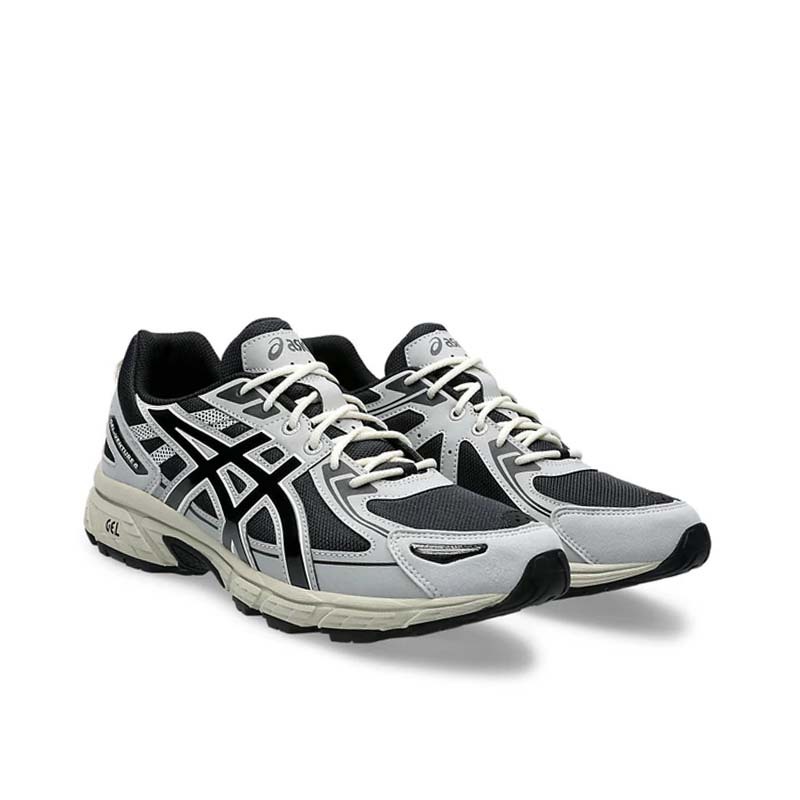 ASICS Gel-Venture 6 "Grey Black Cream" 灰黑 老爹鞋 慢跑鞋 男女鞋 1203A438-001 [台灣現貨]