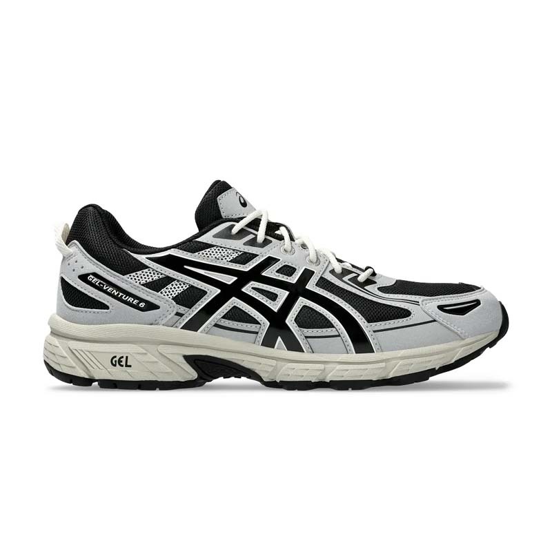ASICS Gel-Venture 6 "Grey Black Cream" 灰黑 老爹鞋 慢跑鞋 男女鞋 1203A438-001 [台灣現貨]