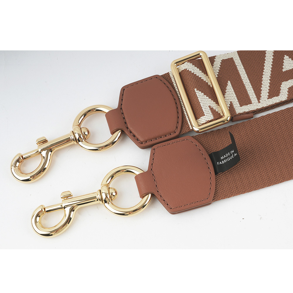 【MARC JACOBS】The Outline 輪廓標誌背帶(堅果棕/金釦) 2S3SST001S02 213